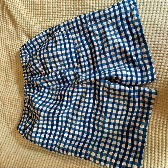 MARNI x UNIQLO Gingham Blue Shorts - Picture 2 of 4